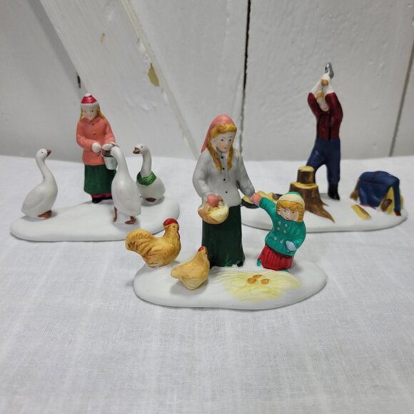 Lemax Retired Figurines – Farmstead Chores Children Trio – 1996–97 Lot of 3 - Picture 2 of 12